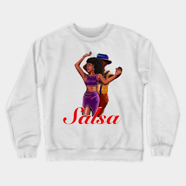 Salsa dancing couple - the best of Salsa Crewneck Sweatshirt by Artonmytee